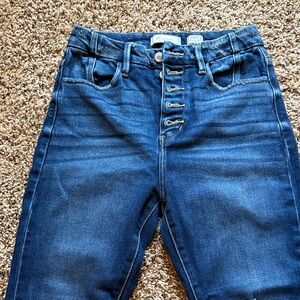 KanCan Women's Skinny Jeans in Dark Blue